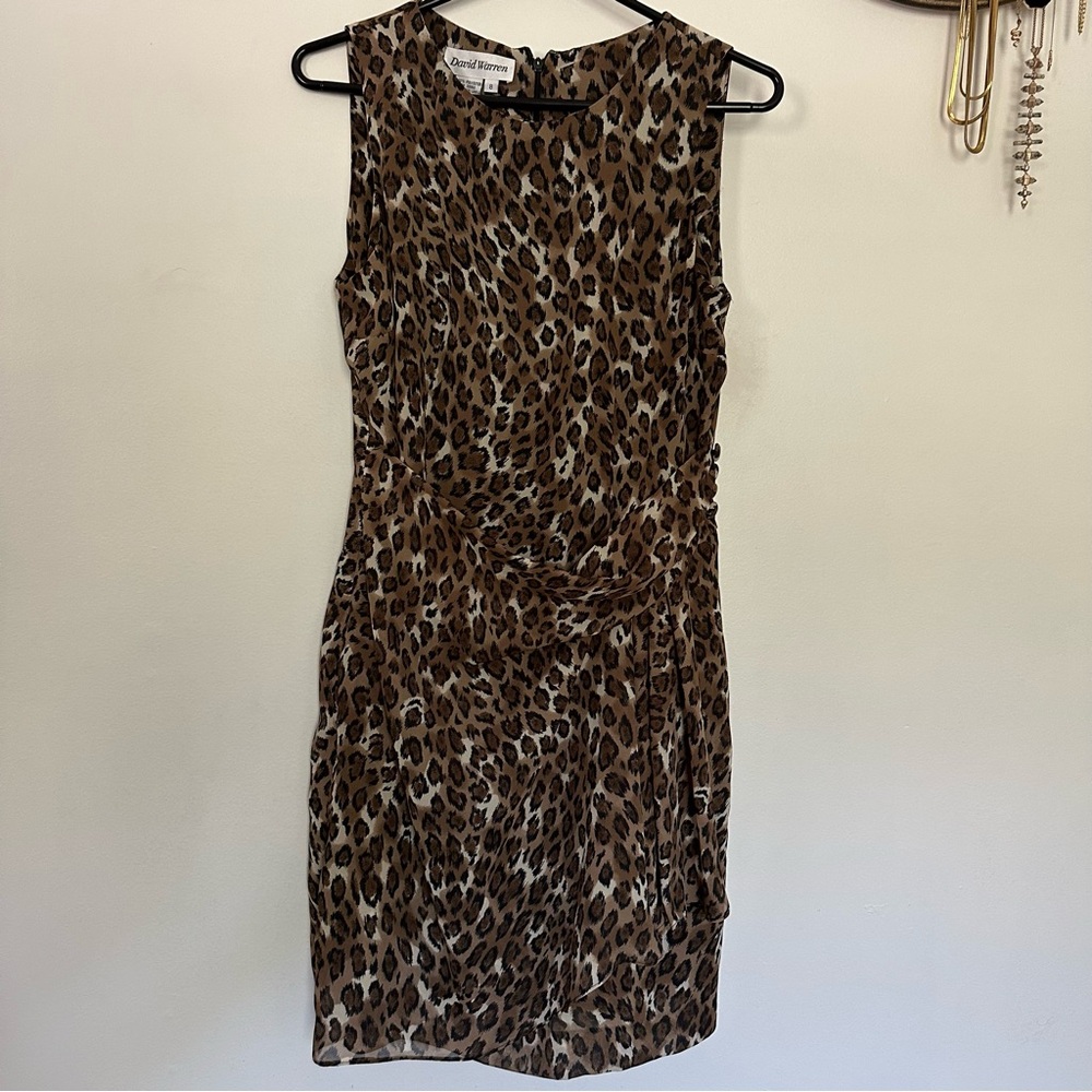 Classic Leopard Print Sheath Dress